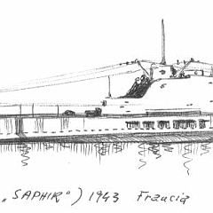 1943 - Sommergibile posamine FR 112 - ex 'Saphir'